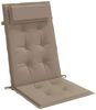 vidaXL Hochlehner-Auflagen 2 Stk. Taupe Oxford-Gewebe 361898 Bild 5