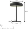 Lindby Tischleuchte Edion, Metall, Schwarz IP20, 2 x 10 W LED Bild 3