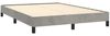 Doppelbett, Bettgestell Modernen ohne Matratze Hellgrau 140x190 cm Samt d2455e Bild 3