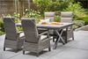Gartensessel Corido, Rattan, Grau, Schwarz, 61 x 109 x 62 cm Bild 2
