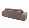Sofa 2-Sitzer Chenille 259x107x88 grau LEVI Bild 3
