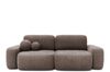 Sofa 2-Sitzer Chenille 259x107x88 grau LEVI Bild 2