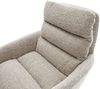 Drehstuhl Abelia-Flex mit Armlehnen Webstoff Soft Beige Kreuzgestell breit Graphit 360° drehbar Wippfunktion Bild 4