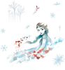 RoomMates Wandsticker DISNEY Frozen II Elsa Wasserfarben Bild 4