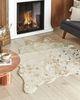 Kunstfell-Teppich Kuh beige mit goldenen Sprenkeln 130 x 170 cm BOGONG Bild 3
