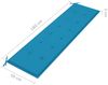 vidaXL Gartenbank-Auflage Blau 180x50x3 cm Oxford-Gewebe 43204 Bild 5