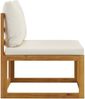 vidaXL 2-tlg. Sofa-Set mit cremeweißen Kissen Akazie Massivholz 311857 Bild 5