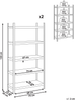 Garagenregal 2er Set XITTA Metall 150 cm 75 cm Silber Bild 2