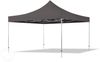 4x4 m Faltpavillon PROFESSIONAL Alu 40mm, Seitenteile mit Panoramafenstern, dunkelgrau Bild 2