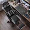 Adormii Gaming-Stuhl Gaming Stuhl ergonomisch Gaming Chair Bürostuhl verstellbare (Gaming Stuhl mit verstellbaren Lendenkissen, Armlehne und Kopfstütze, Gamer Stuhl Bequeme Sitzkissen), gepolsterter Gaming-Stuhl, bis 150 kg Belastbarkeit, mit Wippfunktion Bild 1