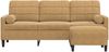 vidaXL 3-Sitzer-Sofa mit Hocker Braun 180 cm Samt 3278274 Bild 3