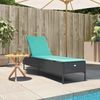 vidaXL Sonnenliege mit Kissen Schwarz Poly Rattan 4002727 Bild 3