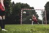 Hudora 'Allround' Fußballtor, Stahl weiß / rot, 300 x 200 x 110 cm Bild 2