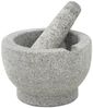 Mörser mit Stößel Reibe Zerkleinerer Gewürz Mühle aus Granit Bild 5