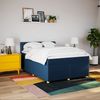 vidaXL Boxspringbett mit Matratze Blau 140x200 cm Stoff 3289016 Bild 4