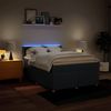 vidaXL Boxspringbett mit Matratze Blau 140x200 cm Stoff 3289016 Bild 5