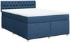 vidaXL Boxspringbett mit Matratze Blau 140x200 cm Stoff 3289016 Bild 3