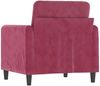 vidaXL Sessel Weinrot 60 cm Samt Bild 5