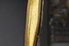 Abstrakter Design Wandspiegel BARATO 70cm gold Metall oval Handarbeit Bild 5