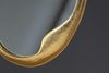 Abstrakter Design Wandspiegel BARATO 70cm gold Metall oval Handarbeit Bild 4