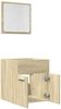 vidaXL 2-tlg. Badmöbel-Set Sonoma-Eiche Holzwerkstoff 856367 Bild 5