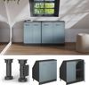Dachschrägenschrank Rion Blau-Grau 80 x 81.6 cm mit 2 Türen, Schrankkorpus 60 cm Tiefe Vicco Bild 5