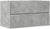vidaXL Waschbeckenunterschrank Betongrau 90x38,5x45 cm Holzwerkstoff 856248 Bild 2