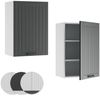 Hängeschrank Fame-Line Anthrazit Landhaus 50 cm Vicco Bild 5
