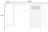 riess-ambiente Schreibtisch DURA STEEL 100cm weiß - Metall, Stauraum, zeitlos, Regalfächer, stabil (Einzelartikel, 1-St), Matter Arbeitstisch - ideal für Arbeits- oder Wohnzimmer & Home Office Bild 4