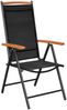 vidaXL 5-tlg. Garten-Essgruppe Aluminium Schwarz 3070625 Bild 3