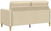 vidaXL Sofa mit Stauraum Creme 152 x 78 x 87 cm Polyester 42036926 Bild 5
