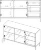 AX LIVING Kommode Schubladen Queba QT01 – 150 cm Breite, Modern Weiß Bild 5