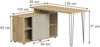 Schreibtisch Notivo Cashmere 135 x 55 cm mit Aktenschrank Vicco Bild 2