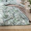 Estella Mako Jersey Bettwäsche 135x200 Rabea alge Blätter Monstera grün 6301-545 Bild 3