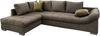 Polsterecke >Althea< Schlaffunktion, Rutsche, Bezug braun - 298x65x202 (BxHxT) Bild 3
