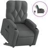 vidaXL Relaxsessel mit Aufstehhilfe Elektrisch Dunkelgrau Stoff 3204735 Bild 2