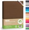 leevitex® Spannbettlaken Jersey aus 100% Baumwolle, für Kinder- & Standardmatratzen, Jersey, Gummizug: rundum, 100% Baumwolle, anschmiegsam & dehnbar, diverse Größen und Farben Bild 4