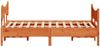 vidaXL Massivholzbett ohne Matratze Wachsbraun 160x200 Kiefernholz 3216377 Bild 5