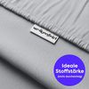 Wolkenfeld Spannbettlaken Boxspringbett Bettlaken - Spannbetttuch für Matratzen bis 40cm, Jersey, Gummizug: rundum, (1 Stück), Elastisch & Rutschfest: 90x200, 140x200, 160x200, 180x200 & Übergrößen Bild 2