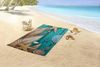 good morning Strandtuch Bali, Velours (Packung, 1-St), Mikrofaser, Velours, Strandtuch, saugfähig, 100x180, tropisch, federn Bild 2