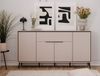 Sideboard Brebbia in sand und schwarz 175 x 90 cm Bild 5