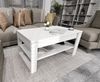 TREND WERK Couchtisch Lift-Couchtisch höhenverstellbar Sofatisch 92×54 cm mit Stauraum, verstecktem Fach Wohnzimmertisch Holz modern Bild 4