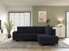 Selsey 'Larelle' Ecksofa mit Schlaffunktion & Bettkasten, Chenille, Ottomane rechts, Graphit Bild 2