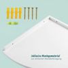 Relaxdays Eckregal Wand Walnussholz Bild 5