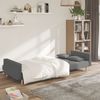 vidaXL Schlafsofa 2-Sitzer mit 2 Kissen Hellgrau Stoff 375799 Bild 3