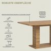 Home affaire Esstisch Motus, ausziehbar 150 -190 cm, inklusive 40 cm Einlegeplatte (Set, 1-St), Doppelsäulengestell mit Bodenplatte, Tisch, Esstisch, Küche Bild 3