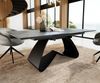Esstisch Edge 200-300x100 Keramik Laminam®Nero Greco Anthrazit W-Gestell Schwarz ausziehbar Bild 4