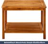 Beistelltisch Holz EMMI - Massivholz, 60x60x45cm | Couchtisch Akazie Beistelltisch Couch Holztisch Outdoor Sofatisch Gartentisch eckig Bild 2