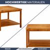 Beistelltisch Holz EMMI - Massivholz, 60x60x45cm | Couchtisch Akazie Beistelltisch Couch Holztisch Outdoor Sofatisch Gartentisch eckig Bild 4