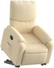 vidaXL Relaxsessel mit Aufstehhilfe Elektrisch Creme Stoff 3204857 Bild 3